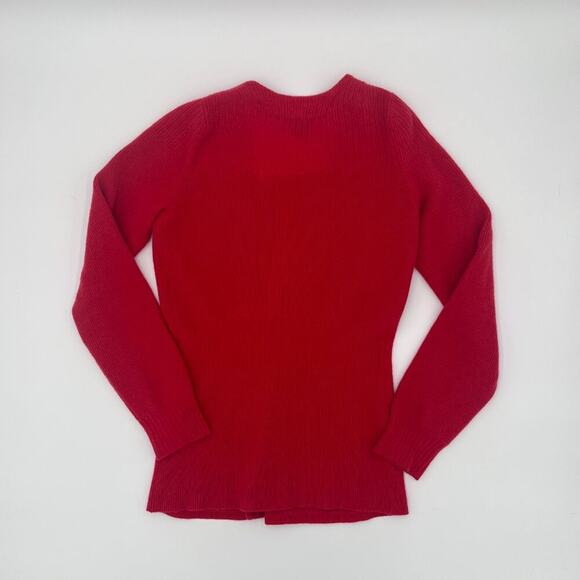Y2K Vintage Cashmere Marc Jacobs Preppy Cardigan Button Sweater Button Red XS - Picture 5 of 5